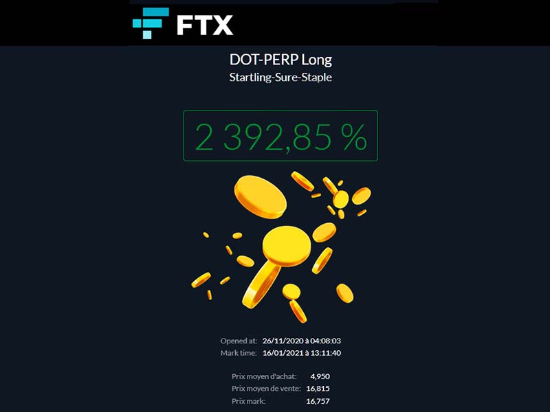 ftx dot gain Market Reader
